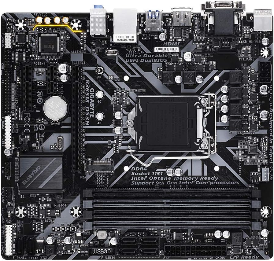 Gigabyte Motherboard B365M Ds3H Used Gigabyte Motherboard B365M Ds3H Used